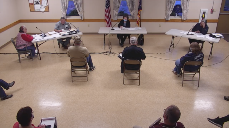 Image of Atwater trustees meeting